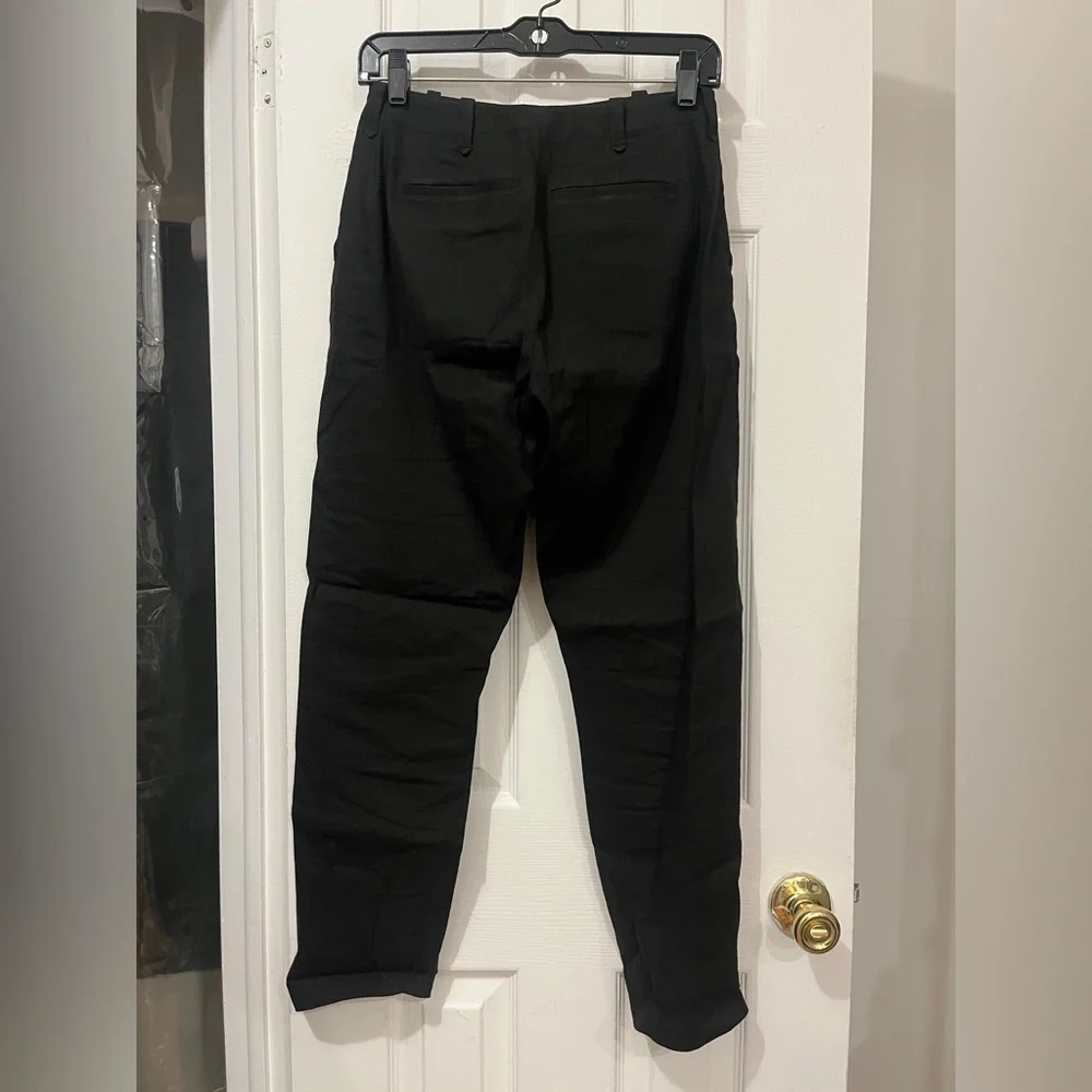 Rag & Bone Linen Black trouser - Picture 4 of 7